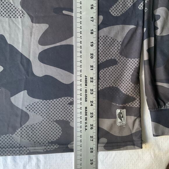 NBA Men’s Long Sleeve Sport T-shirt size M, Camo Gray - Picture 4 of 8